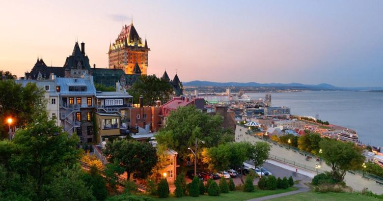 Quebec - Blick von Quebec aufs Meer bei Reise und Urlaubsziele