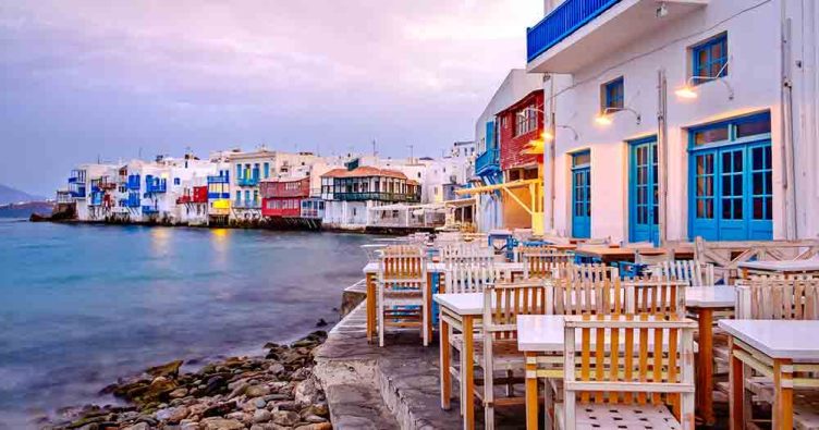 Mykonos - Blick auf die Landschaft bei Reise und Urlaubsziele