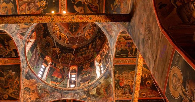 Meteora - Varlaam Kloster von innen